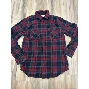 Urban Pipeline Men’s Small Red Flannel Shirt Soft 100% Cotton Long Sleeve